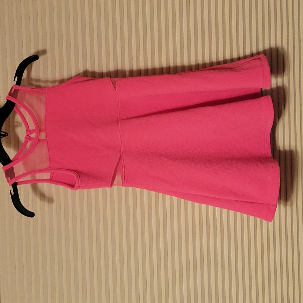 Hot pink dress
